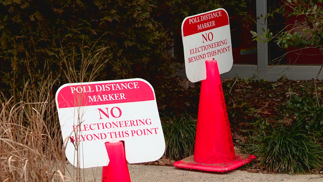 Poll distance markers