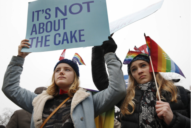 It's Not About Cake protestors