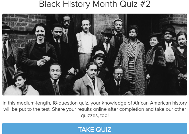 Test your knowledge of African-American history