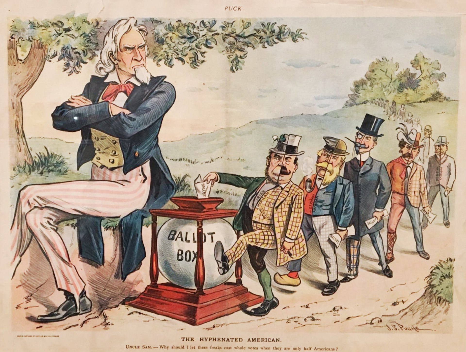 monroe doctrine cartoon uncle sam