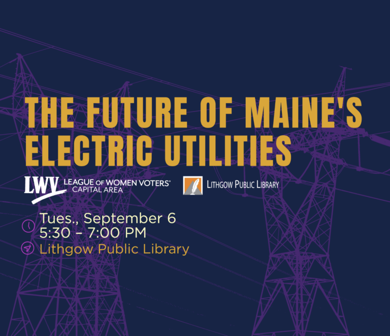 The Future of Maine's Electric Utilities First Amendment Museum